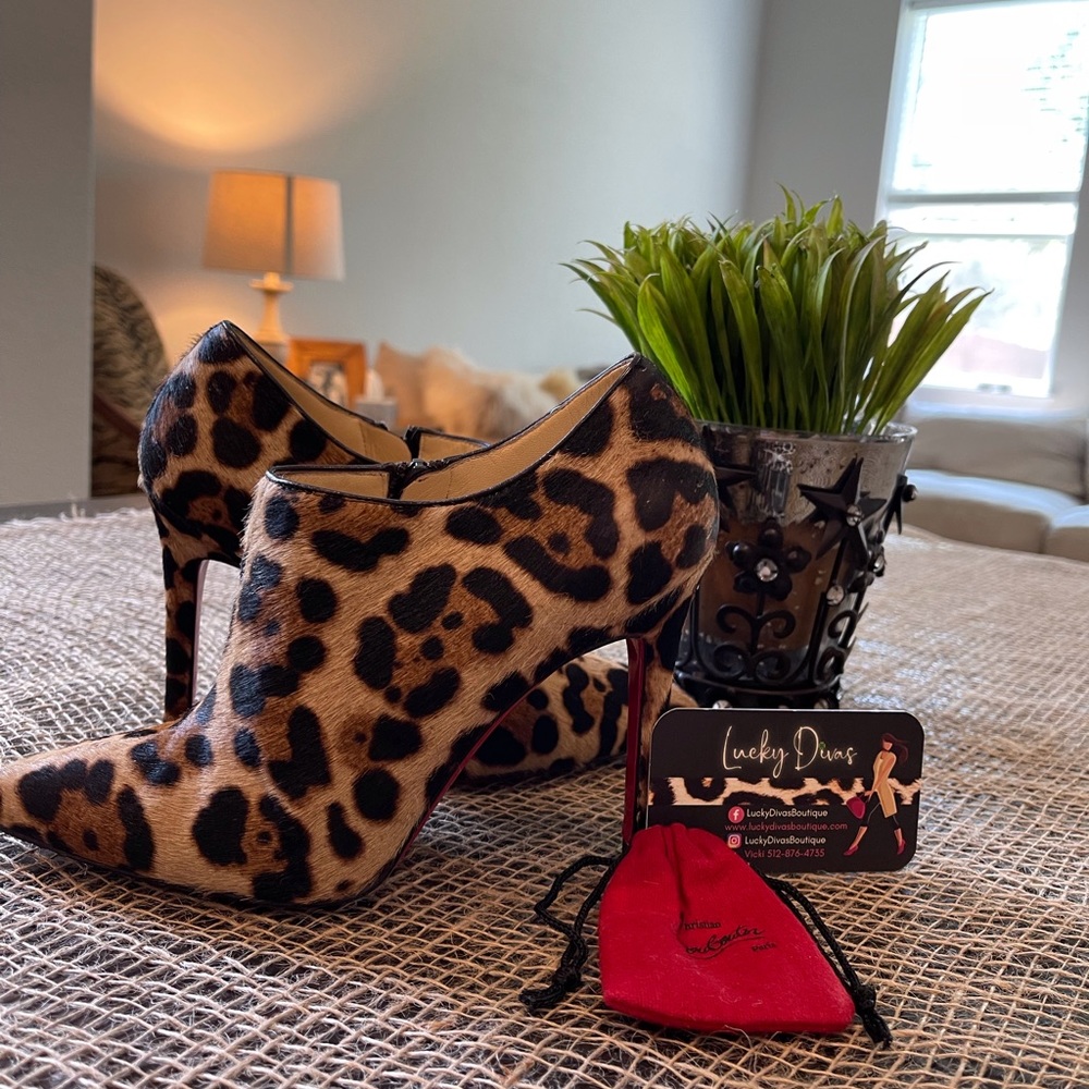 ‼️SOLD‼️ Christian Louboutin Ponyhair Leopard Shoes